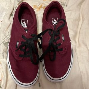 Burgundy Vans